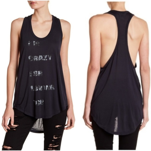 Haute Hippie Tops - Haute Hippie | Graphic Racerback Tank Top